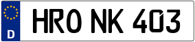 Trailer License Plate